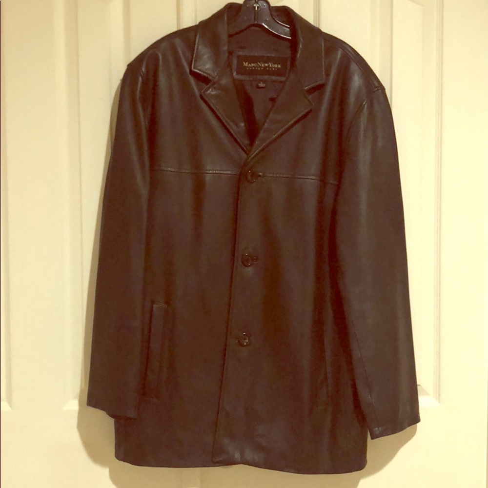 ANDREW MARC Marc New York LEATHER COAT (large)